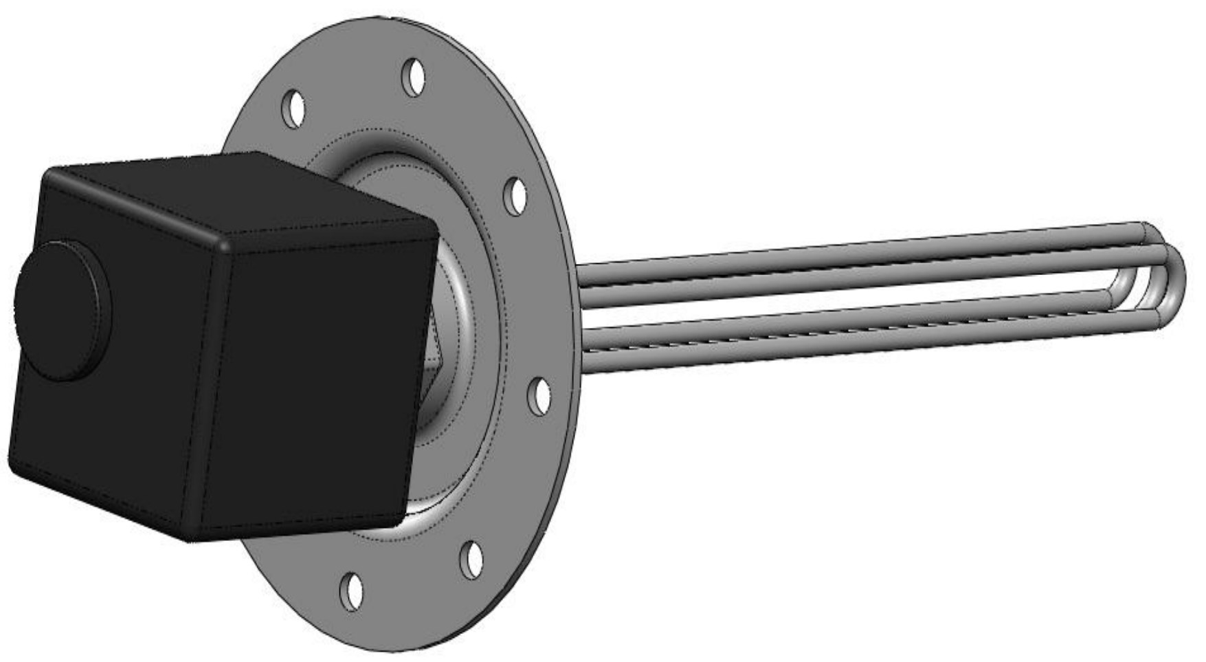 alpha innotec E-element 4,5 kW, aansluitspanning 3~N/PE 400V / 50Hz, inbouwdiepte 450 mm. met flensplaat voor WWS 200, 280 en 430